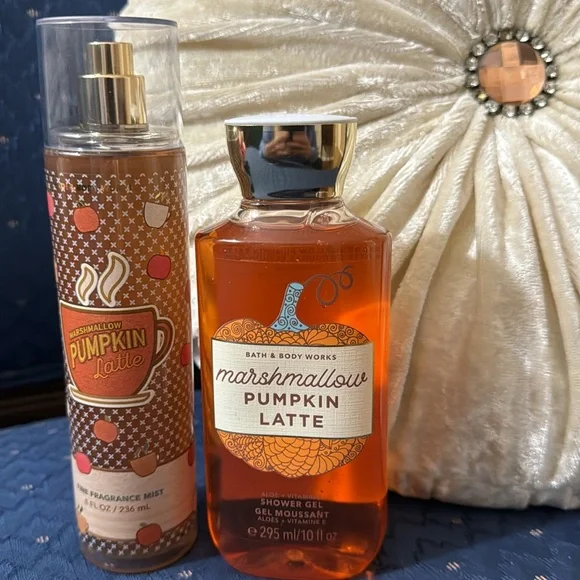 BATH & BODY WORKS SET. . . MARSHALL PUMPKIN LATTE SCENT - Picture 2 of 6